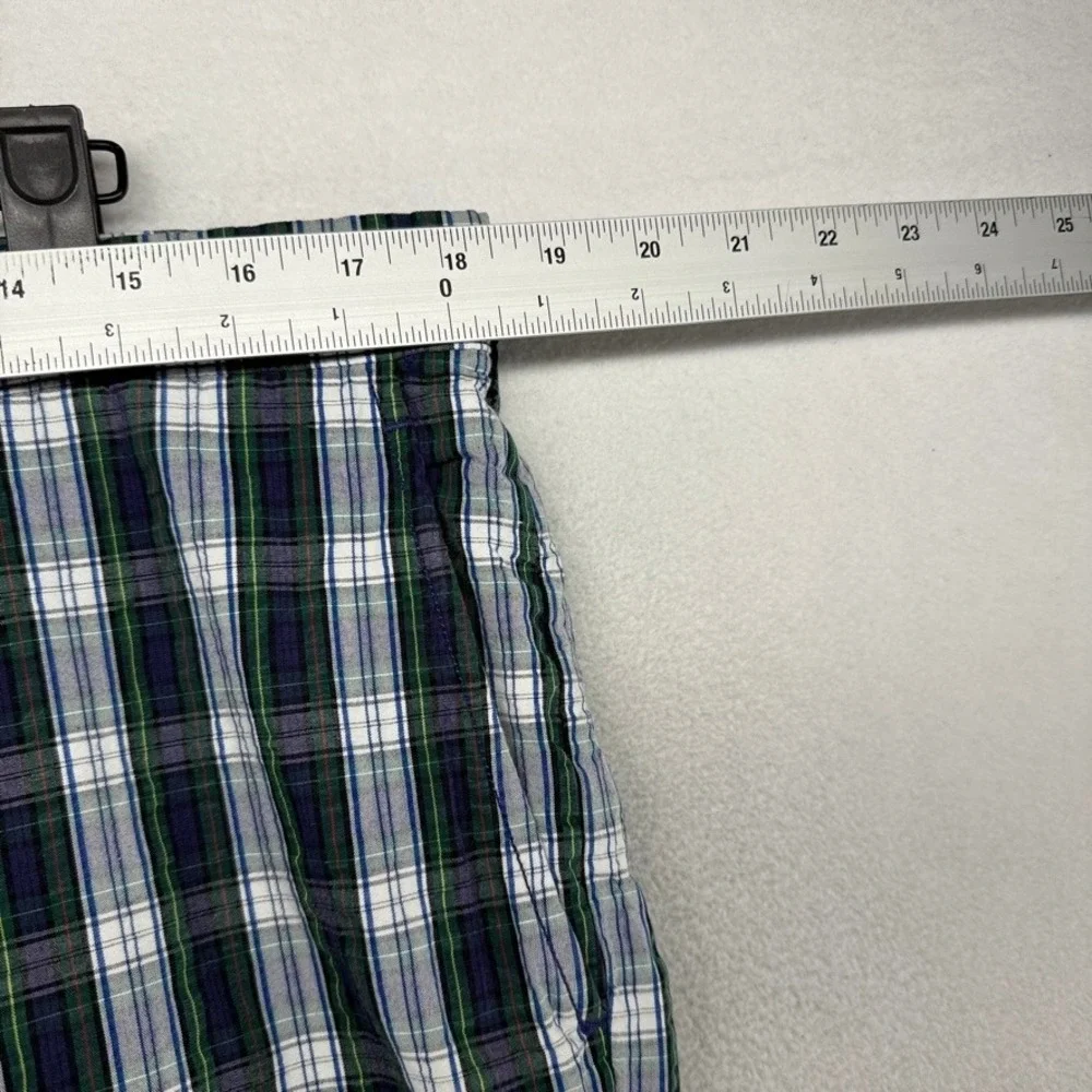 Ralph Lauren Pants Mens 36x30 fits 36x27 Green Plaid Check Trousers Pony Chino